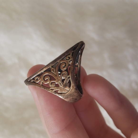 Abalone Statement Ring - Picture 7 of 7